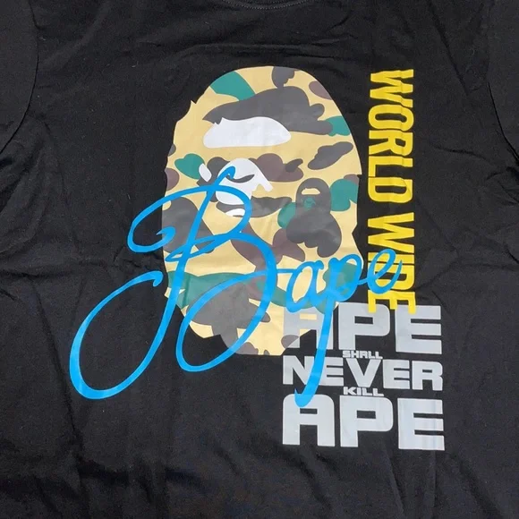 Bape World Wide shirt 2022 summer - Picture 3 of 7